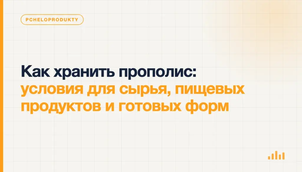 Как хранить прополис: условия для сырья, пищевых продуктов и готовых форм