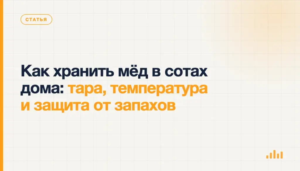 Как хранить мёд в сотах дома: тара, температура и защита от запахов
